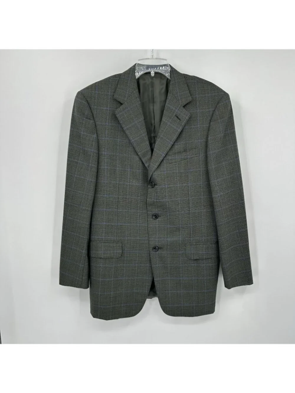 ERMENEGILDO ZEGNA NEIMAN MARCUS jacket blazer 40L plaid quiet luxury business